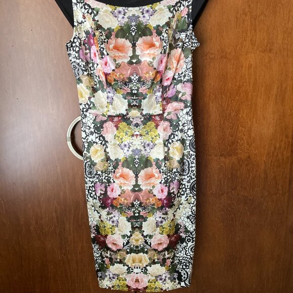 Joseph Ribkoff Floral Print Dress size 4 - Picture 11 of 13